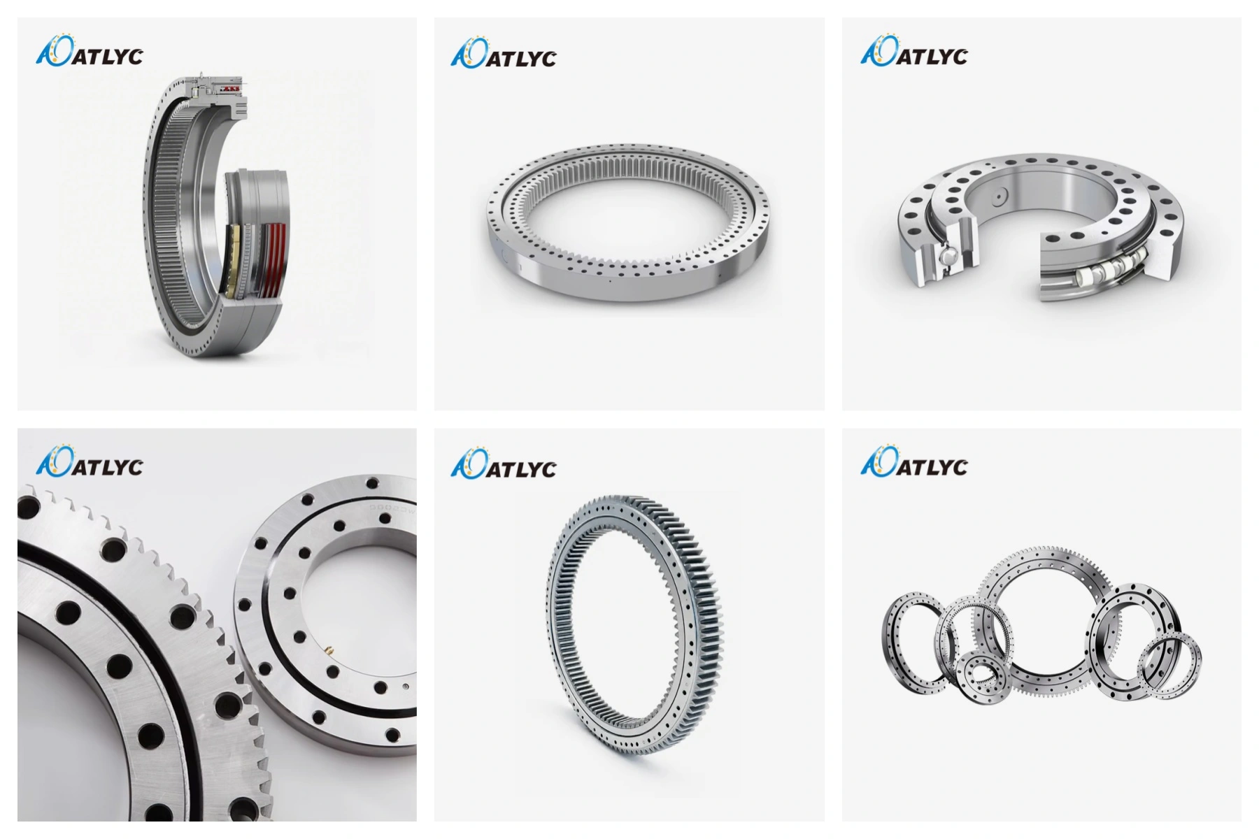 Double-Row Angular Contact Ball Slewing Bearings